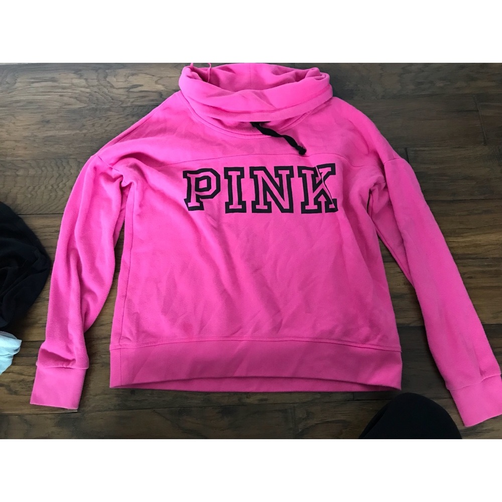 Pink turtle neck sweater